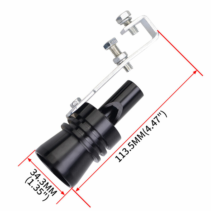 Универсальный турбо звуковой симулятор свисток выхлопная труба автомобильный звуковой глушитель S/M/L/Xl