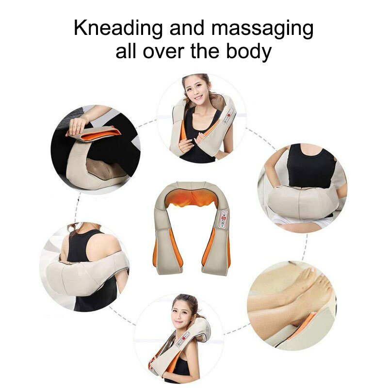 Chal de masaje para el hogar, masajeador de cuello, hombro, cintura, todo el cuerpo