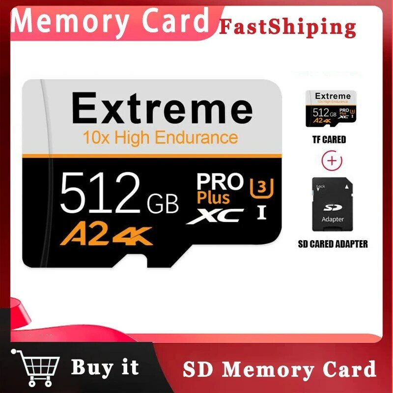 Laptop Micro TF/SD Card 1TB Class 10 A2 V30 U3 Memory Card 128GB Memory Flash TF 512GB 256GB 128GB Memory SD 2TB Microdrive