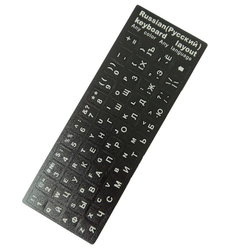 Rosyjska klawiatura naklejki litery angielski włoski dla laptopa komputer stancjonarny klucze rusa naklejka na klawisze ukr