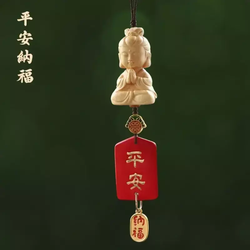 Маленькая статуя Будды Гуаньинь Очаровательная подвеска с кисточкой высококачественный Творческий Ins благословение безопасность школьная сумка искусственная подвеска