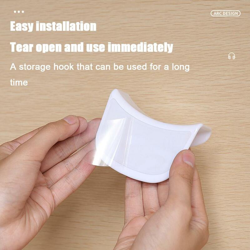 Non Punching Computer Headphone Stand Headwear Stand Creative Bluetooth Earphone Storage Hook Dormitory Adhesive Wall Hanging