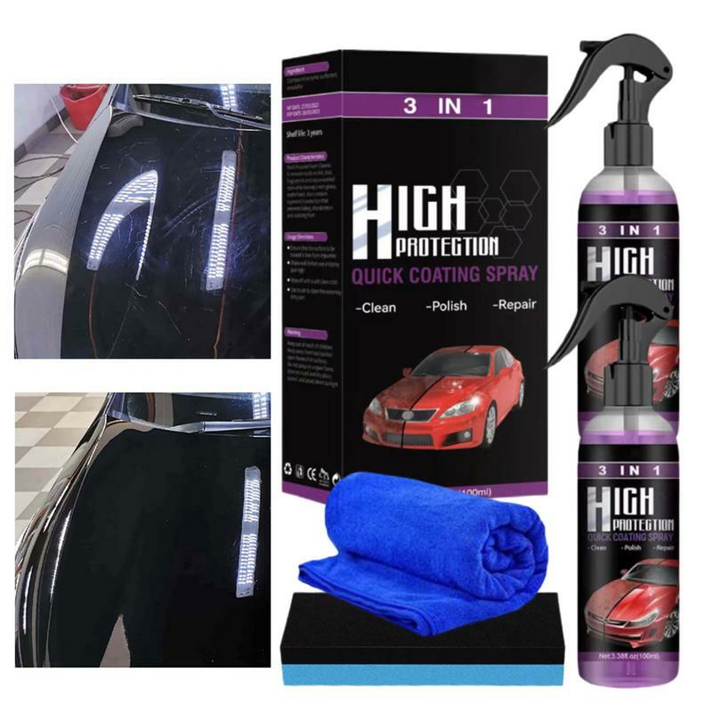 Auto Coating Spray Renovatie Hoge Bescherming 3 In 1 Auto Coating Spray Polymeer Verf Kit Detail Bescherming Voor Auto 'S Boten