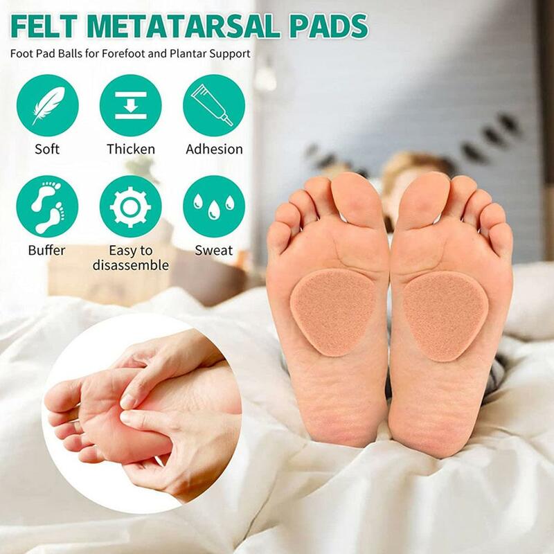 Invisible Metatarsal Pads Sock For Women Men Reusable Cushions For Runner Foot Care Pad Anti-Slip Pain Relief Forefoot Cushion