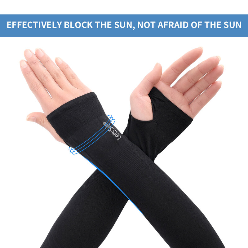 Cooling Arm Sleeves Breathable Quick Dry Running Sportswear Sun UV Protection Long Arm Cover Cycling Sleeve for Anti-mosquito