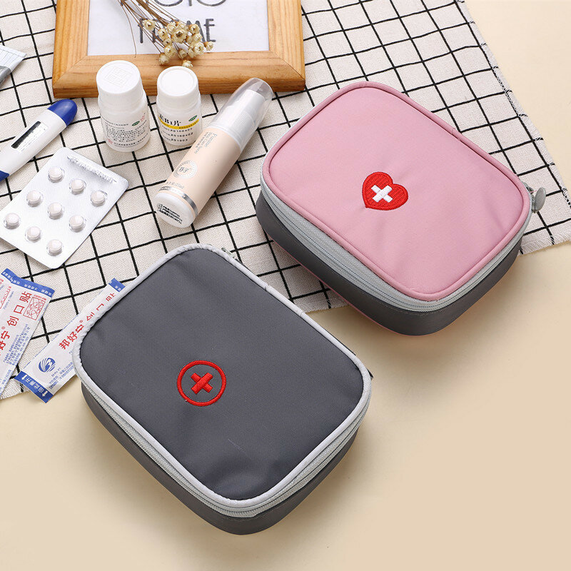 Erste-Hilfe-Kit Tasche tragbare Reise Medizin paket Notfall-Kit Taschen kleine Medizin Teiler Lagerung Veranstalter nach Hause im Freien