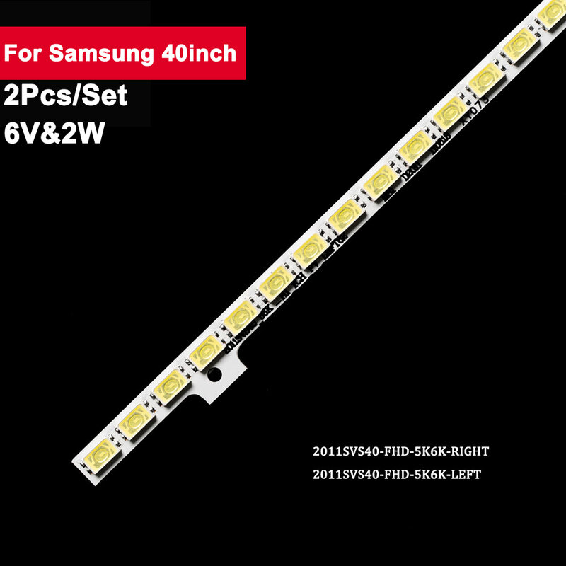 440mm 6V podświetlenie TV Bar dla Samsung 40D 2011 svs40 BN64-01639A UE40D5000 UE40D5000PW UE40D5700 UA40D5000 UE40D6100 UA40D5000PR