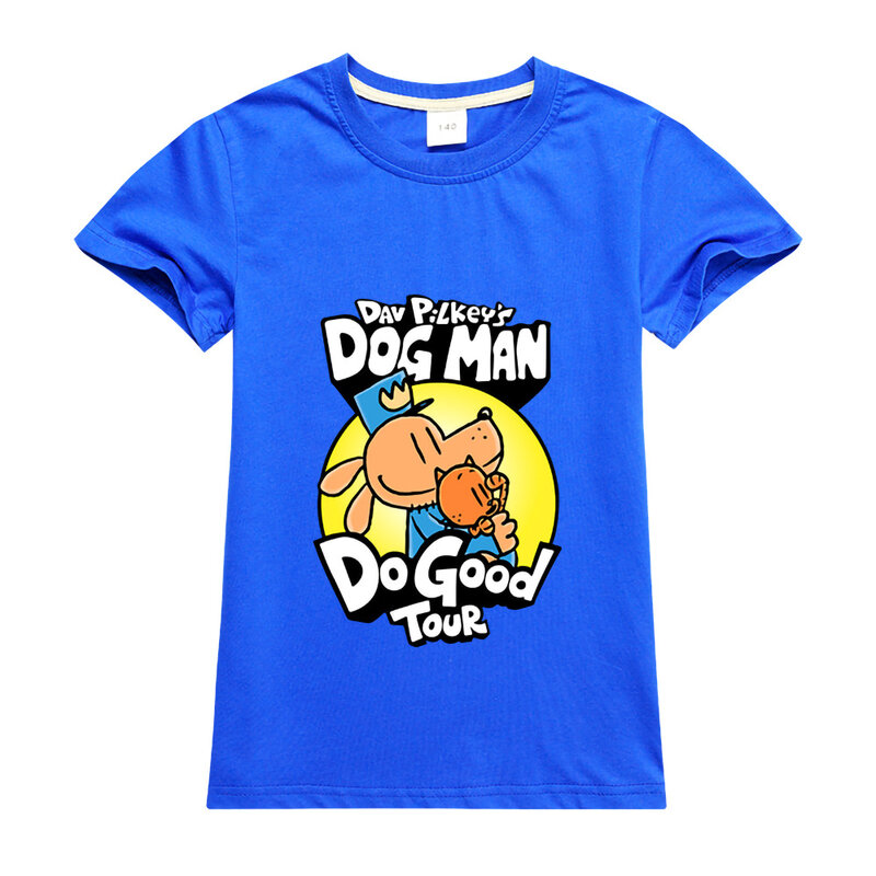 T Shirt pria anjing anak laki-laki baru hadiah Dog Man Merch Book Lover Captain Underpants buku dunia untuk anak laki-laki Hari Natal Dogman Tee