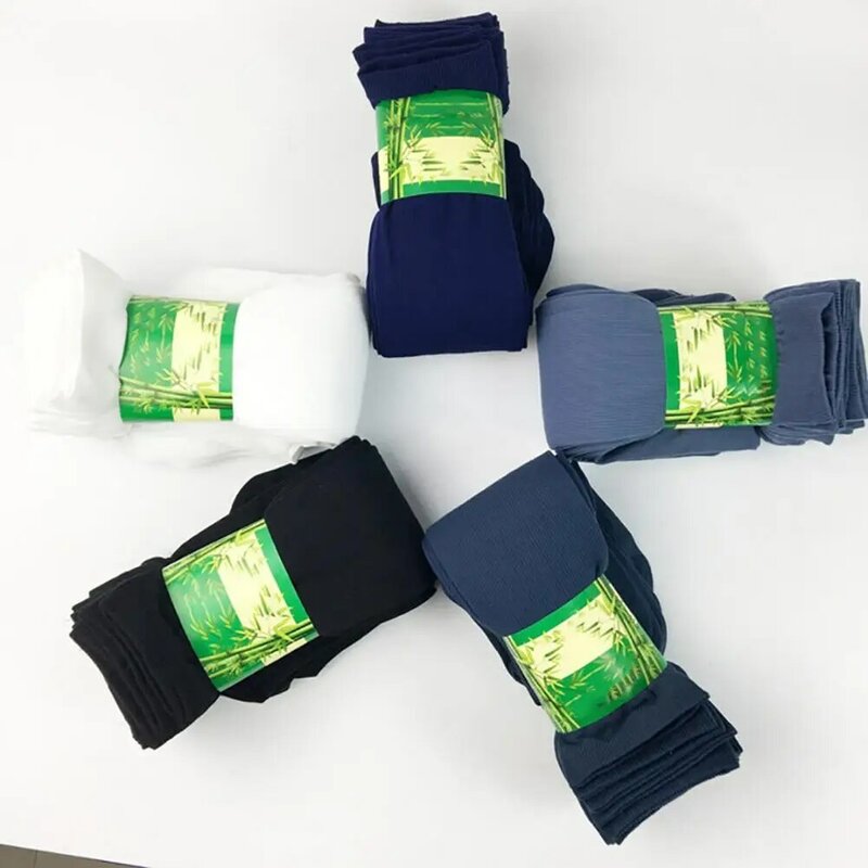 Men's Summer Socks Elastic Breathable Polyester Elastic Silk Socks for Spring Thin Ice Silk Socks Casual Short Crew Socks носки