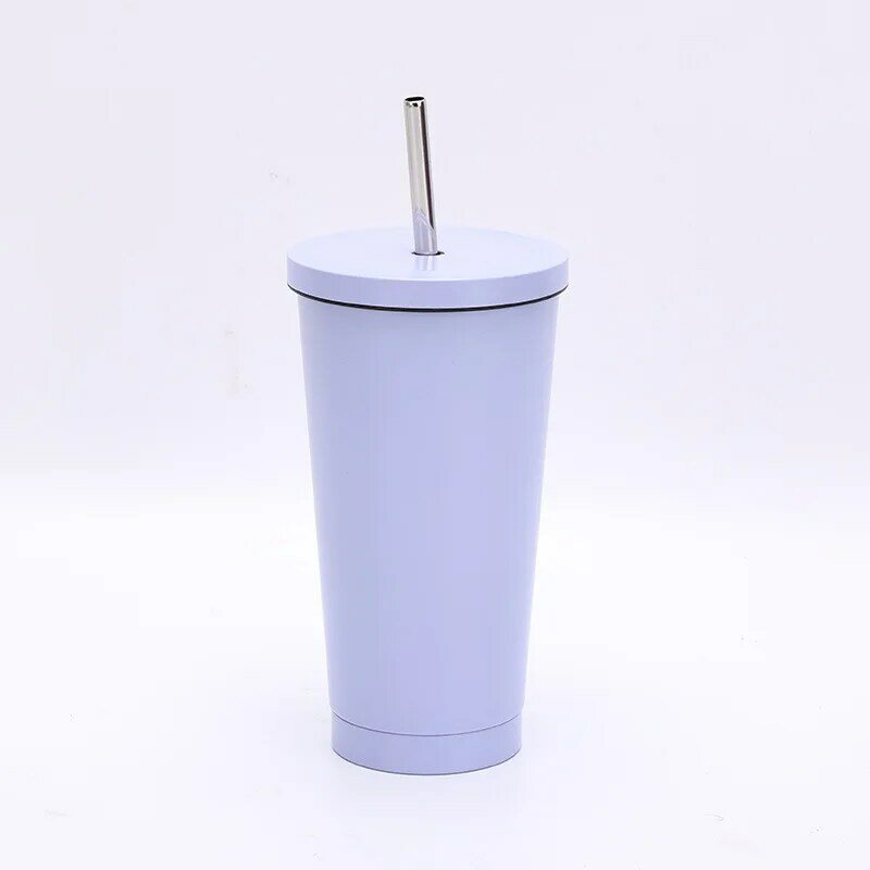 304 Stainless Steel Insulated Cup With High Aesthetic Value Desktop Straw Cup Student Couple Gift Cup