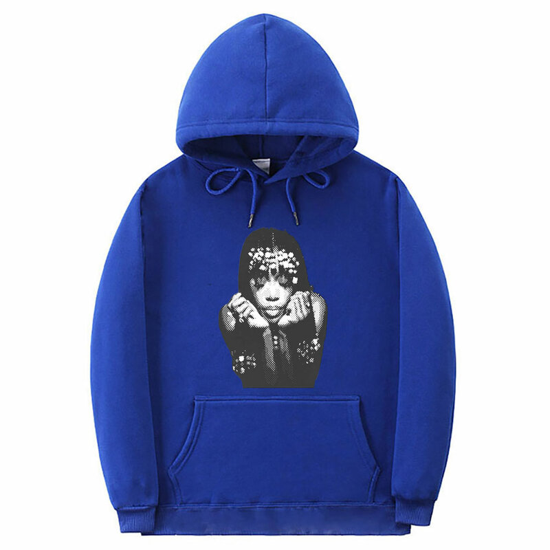 Rapper SZA Mugshot Graphic Hoodie Men Women Hip Hop Oversized Streetwear Male Casual Pullover Hoodies Unisex Fashion Sweatshirt