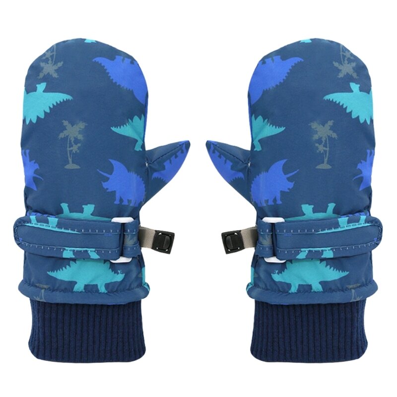 Stylowe i funkcjonalne dziecięce rękawice narciarskie Praktyczne rękawiczki zimowe Ocieplane rękawice narciarskie Lekkie do na