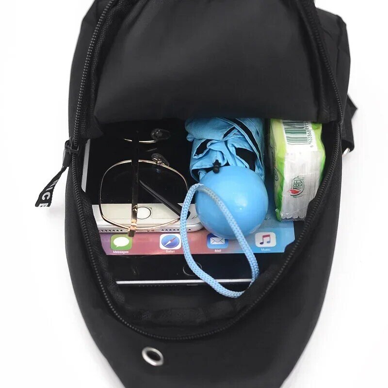 Новая нагрудная сумка, новая мужская простая нейлоновая модная водонепроницаемая сумка через плечо