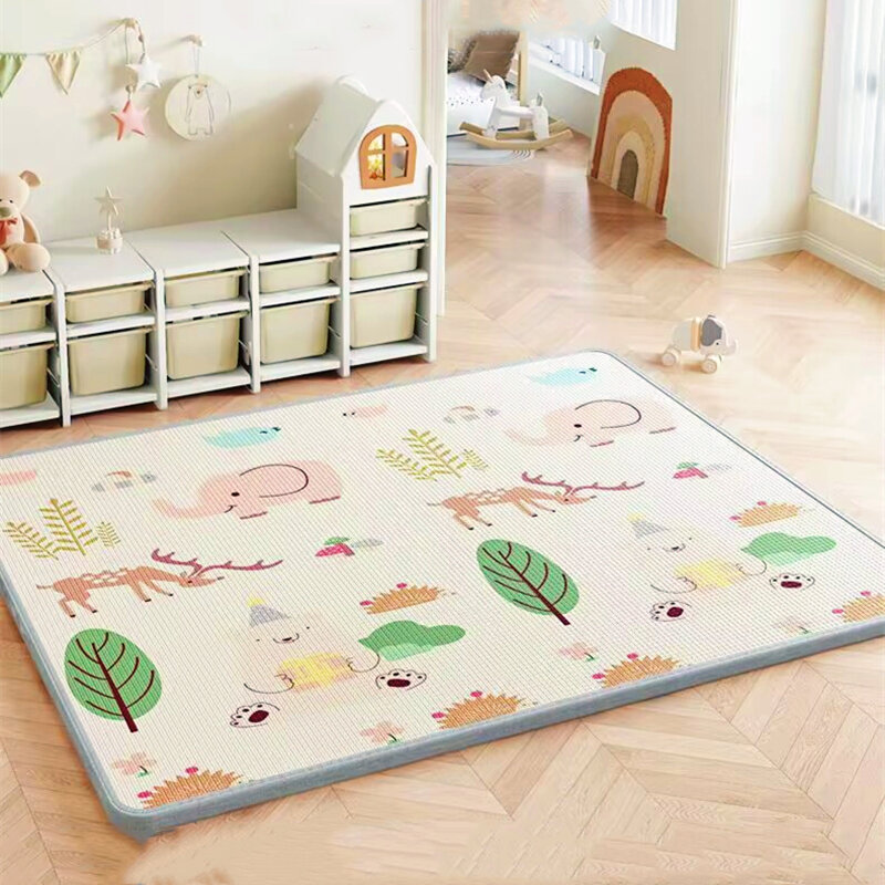 Alfombrillas de juego para gatear para bebé, alfombra gruesa y plegable no tóxica, respetuosa con el medio ambiente, alfombra de seguridad para niños, regalos