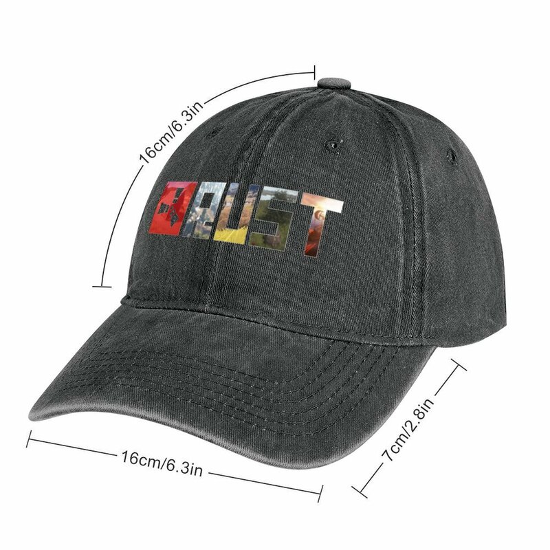 Rust Game Logo Classic Cowboy Hat para homens e mulheres, New Beach Hat, Cosplay Hats