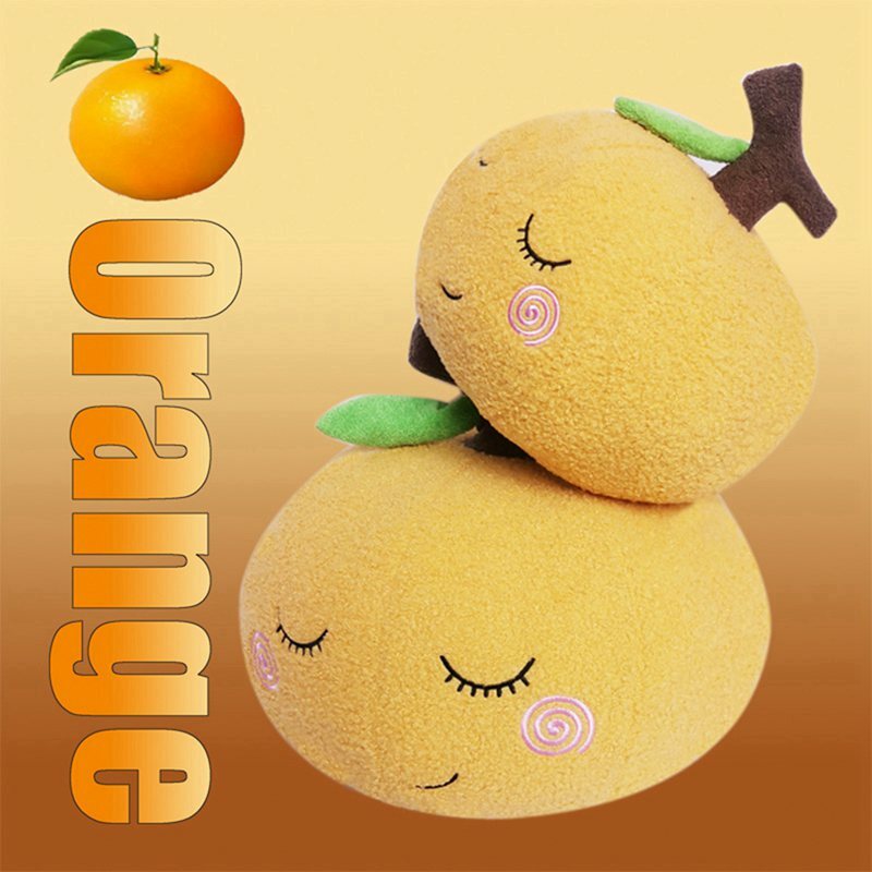 Criativo cereja/laranja brinquedo de pelúcia macio tangerinr recheado boneca decoração para casa frutas travesseiro sofá almofada presentes aniversário para crianças