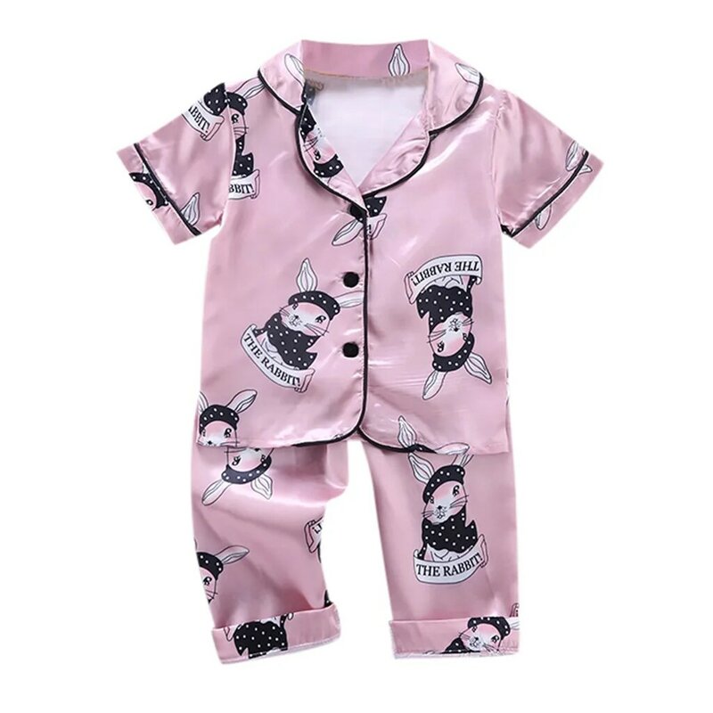 Kids Daily Homewear 2024 Clothes Girls Sleepwear Children'S Pajamas Set For Easter Pajamas Child Boy Print Loungewear Pijama