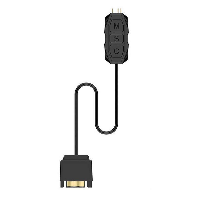 Adaptor ARGB 5V stabil pengendali ARGB konektor Strip lampu LED RGB 3-Pin Strip tanpa solder lebar ke Strip Jumper ekstensi