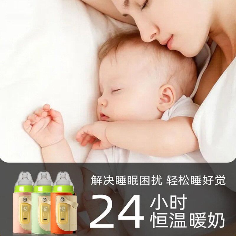 Temperatura constante Baby Heating Thermos Isolamento Sleeve, Luva universal para a noite, Calor exterior portátil