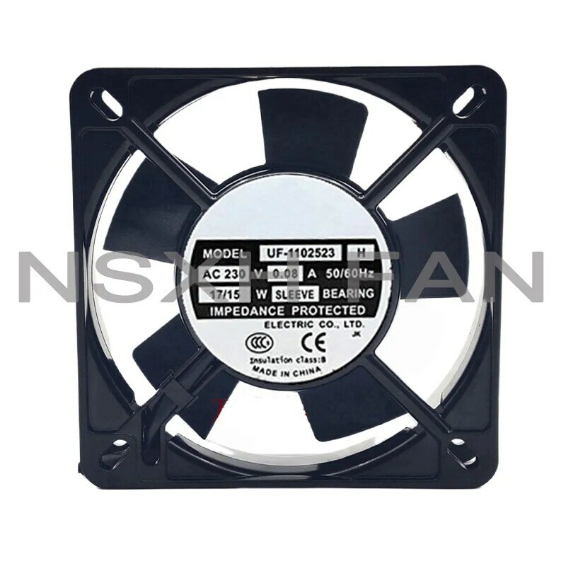 New UF-1102523H 230V 0.08A 11cm Silent Axial Cooling Fan