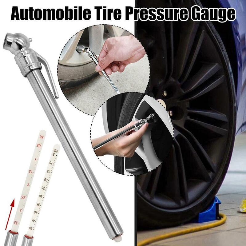 자동차 타이어 압력 펜, 휴대용 기계식 타이어 압력 게이지, 배터리 필요 없음, 자동차 타이어 압력 측정 도구, 1 개