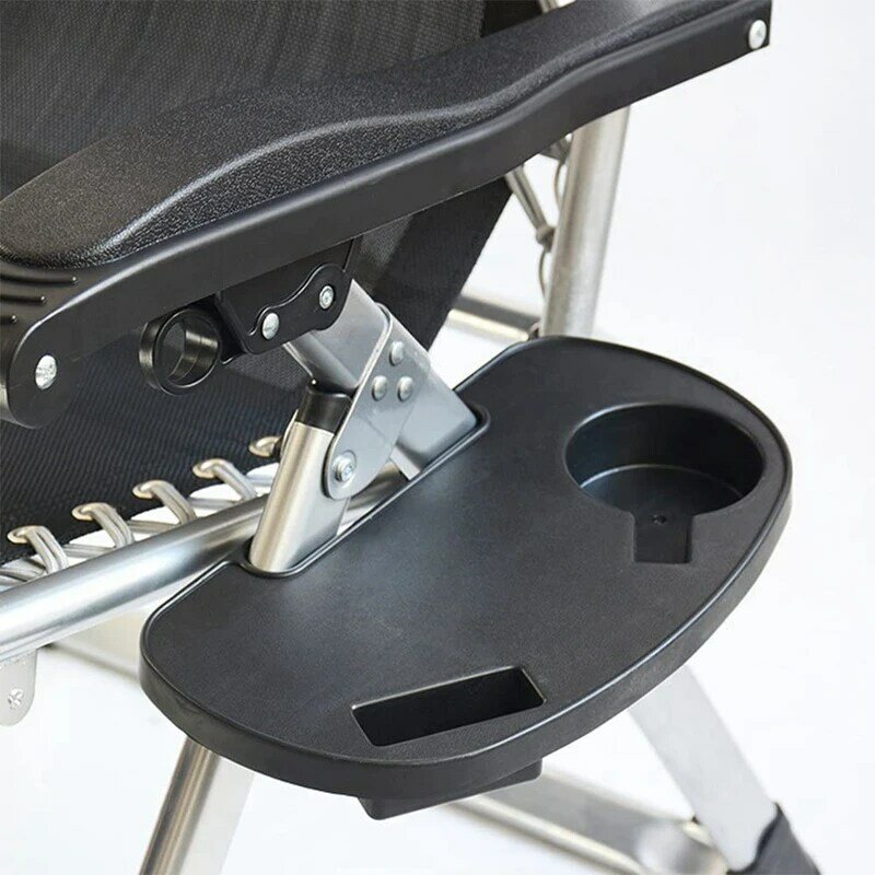Oval Gravidade Zero Cadeira Titular Cup, Clip On Chair, Tabela Bandeja Cadeira com slot para celular e Bandeja Snack, 2pcs