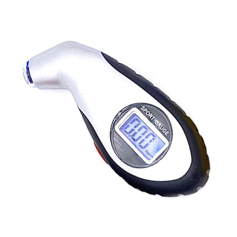 Đồng hồ đo áp suất lốp xe máy có đèn LED Kiểm tra an toàn ô tô Công cụ áp suất không khí