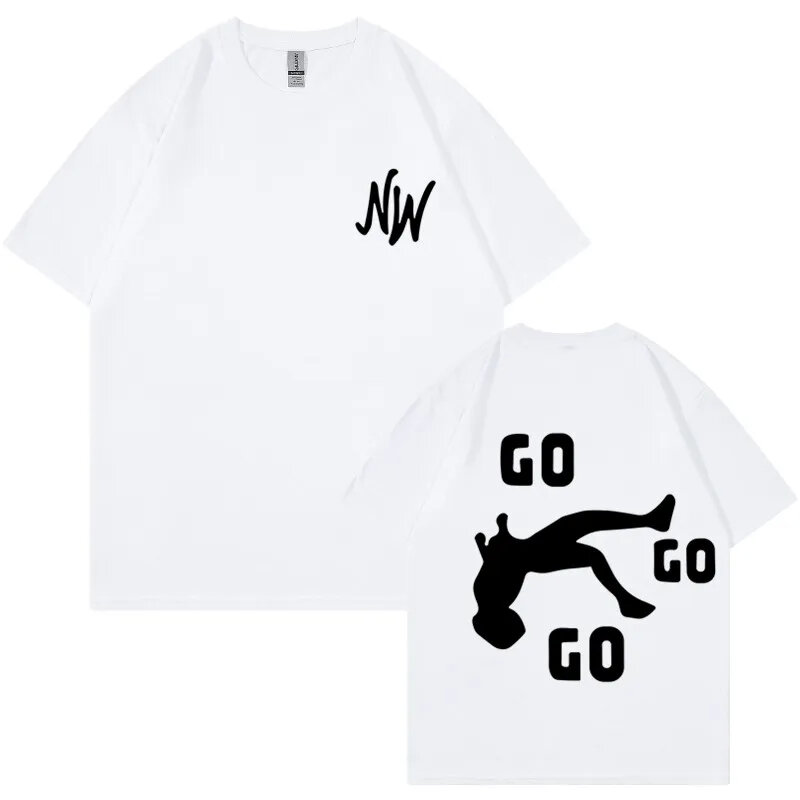 Nidal Wonder Men Women T Shirt Summer 2024 New Short Sleeve Vintage Pure Cotton Round Neck T Shirt Large Size T Shirt 50118