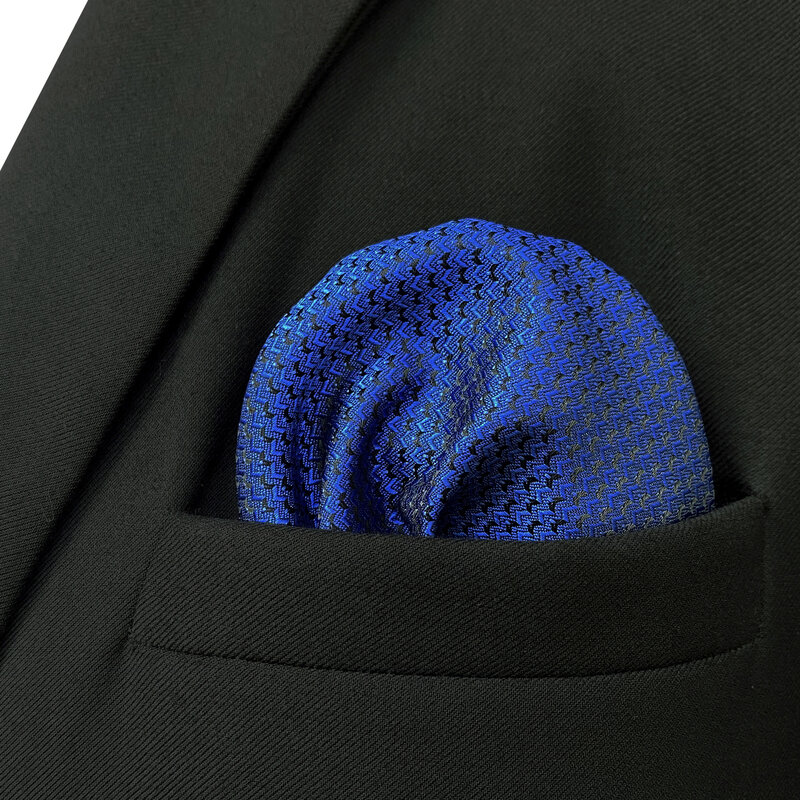 Lenço de bolso masculino azul floral caxemira seda clássica roxa lenço social estiloso para casamento