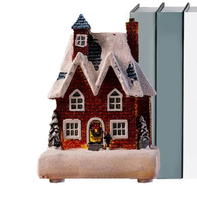 Illumina il villaggio di natale decorazioni natalizie a Led casa con luce notturna atmosfera natalizia puntelli decorativi casa luminosa