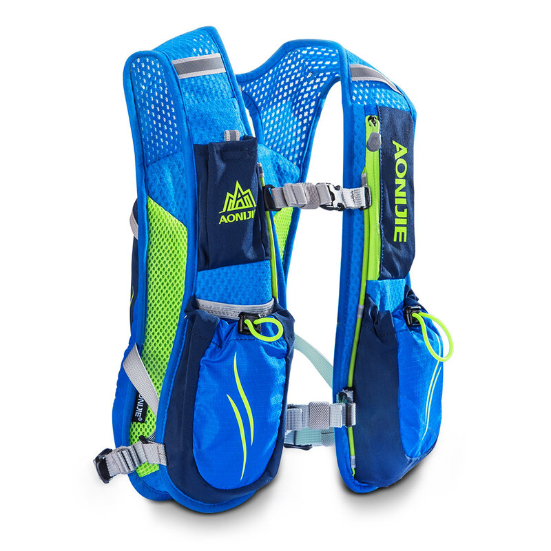 AONIJIE-mochila de hidratación E885 de 5,5 l, bolsa de arnés, chaleco para vejiga de agua de 1,5 l, senderismo, Camping, correr, Maratón, carrera deportiva