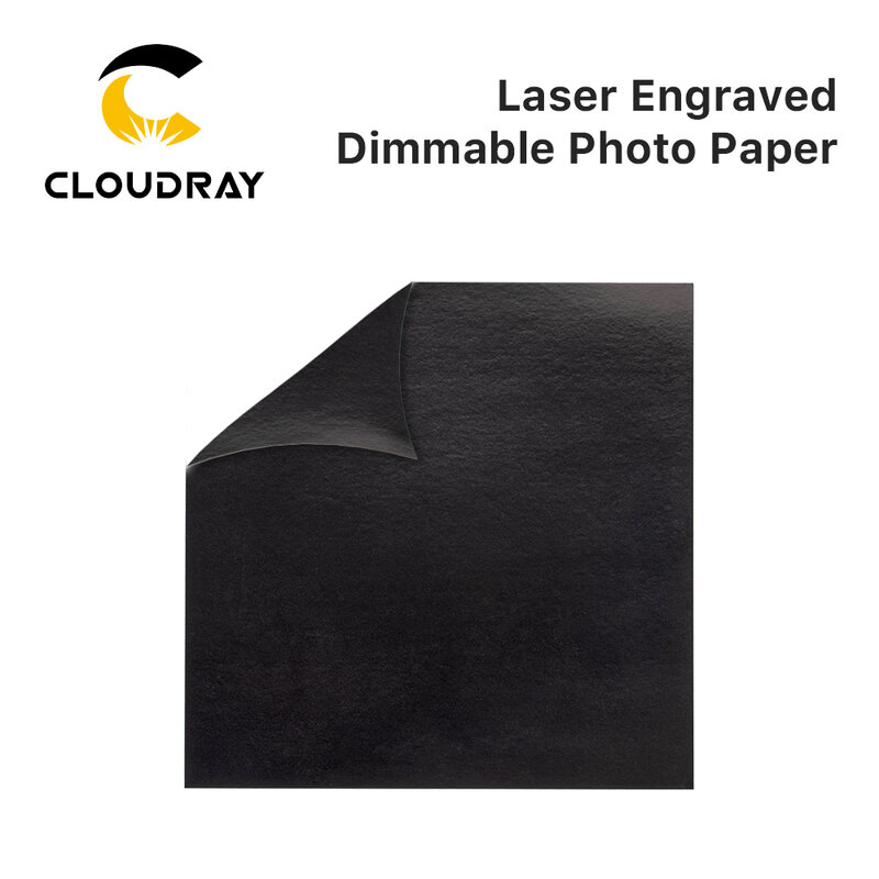Cloudray-Papier photo à intensité variable gravé au laser, débogage de qualité ponctuelle, test 191, machine de gravure et de découpe