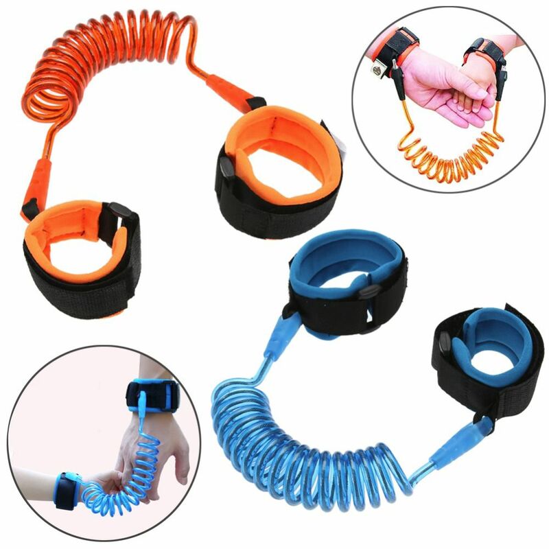 Accessori per passeggini per bambini cintura per girelli in filo d'acciaio fascia per collegamento al polso Anti-perso imbracatura per bambini corda di trazione per bambini