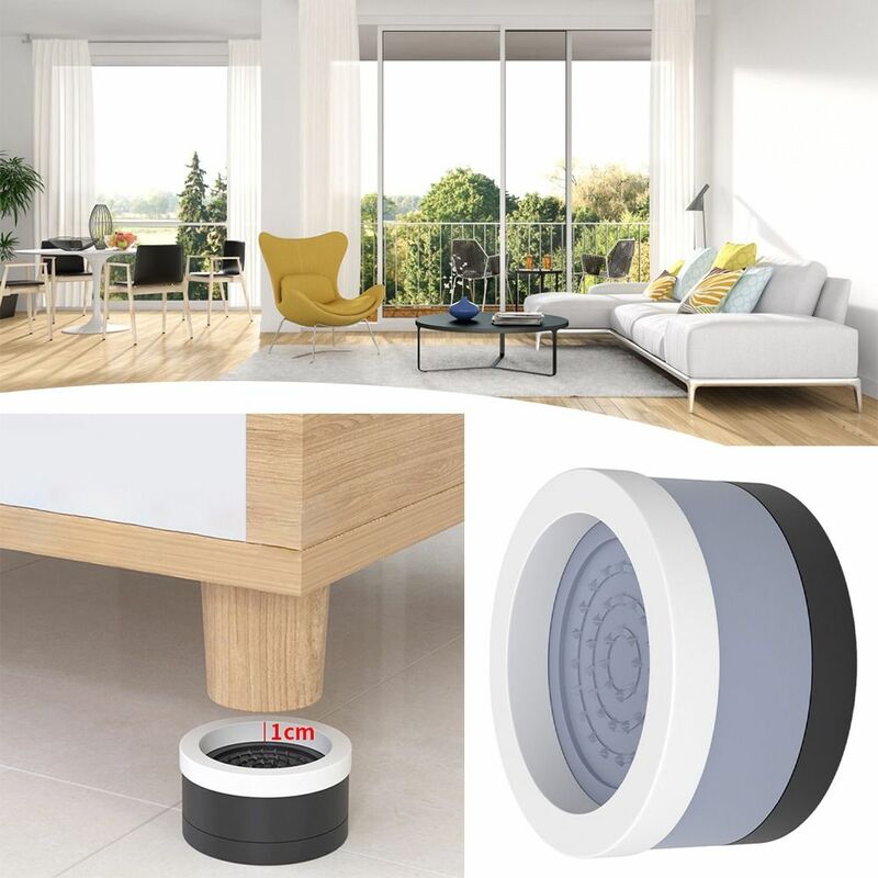 Non-Slip Shock Mats para Bed Furniture Risers, Anti-Vibration Pads, elevar a altura, ferramentas mudo, reduzir ruídos, Home Supplies