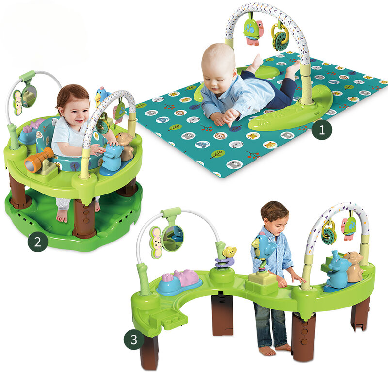 Baby Uitsmijter Jumper Stoel Multi-Functie 4 In 1 Kinderen Baby Wandelaars Met Plastic Speelgoed