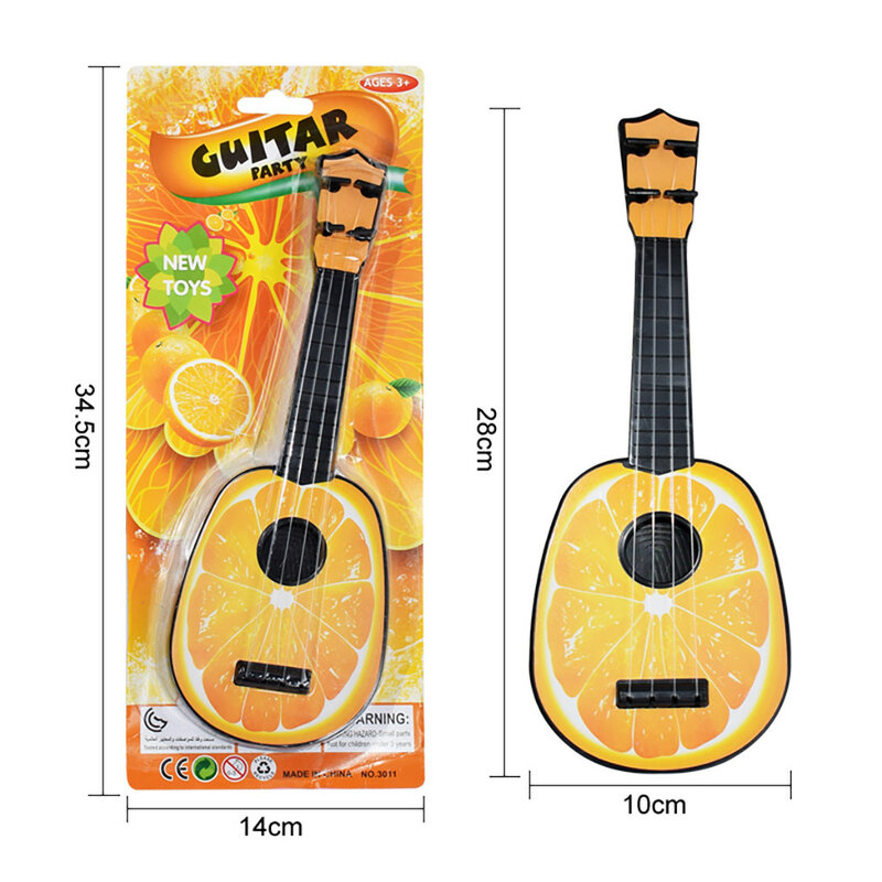 Ukulele clássico para iniciantes, guitarra de frutas, brinquedos educativos, instrumento musical, jogos educativos para crianças, crianças