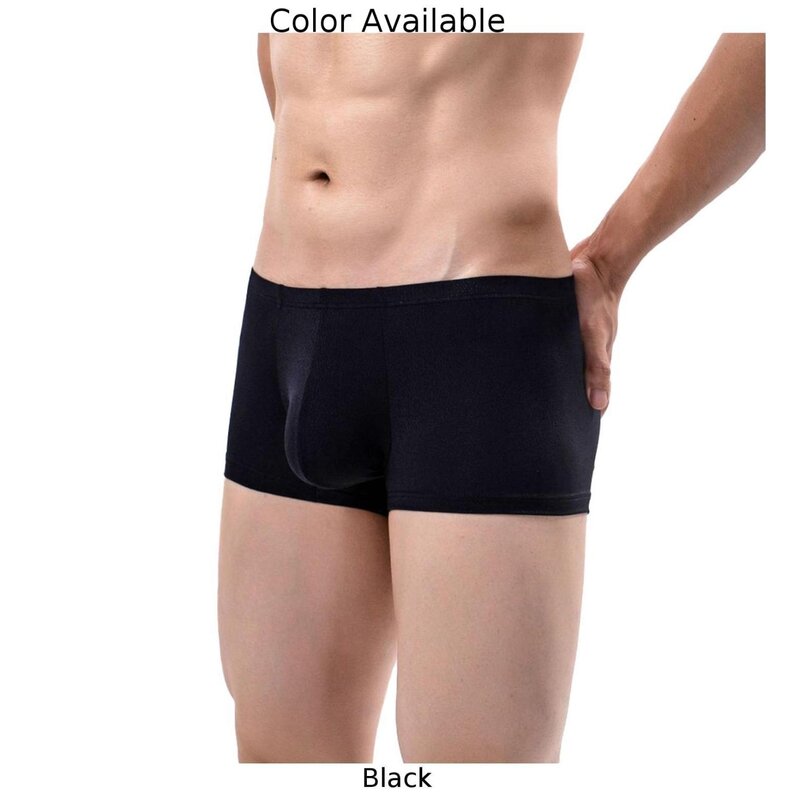 2023 Sexy Mens Sheer Sleepwear Underclothes See Through Boxer Briefs Underwear Mesh Shorts Beachwear Trunks Underpants