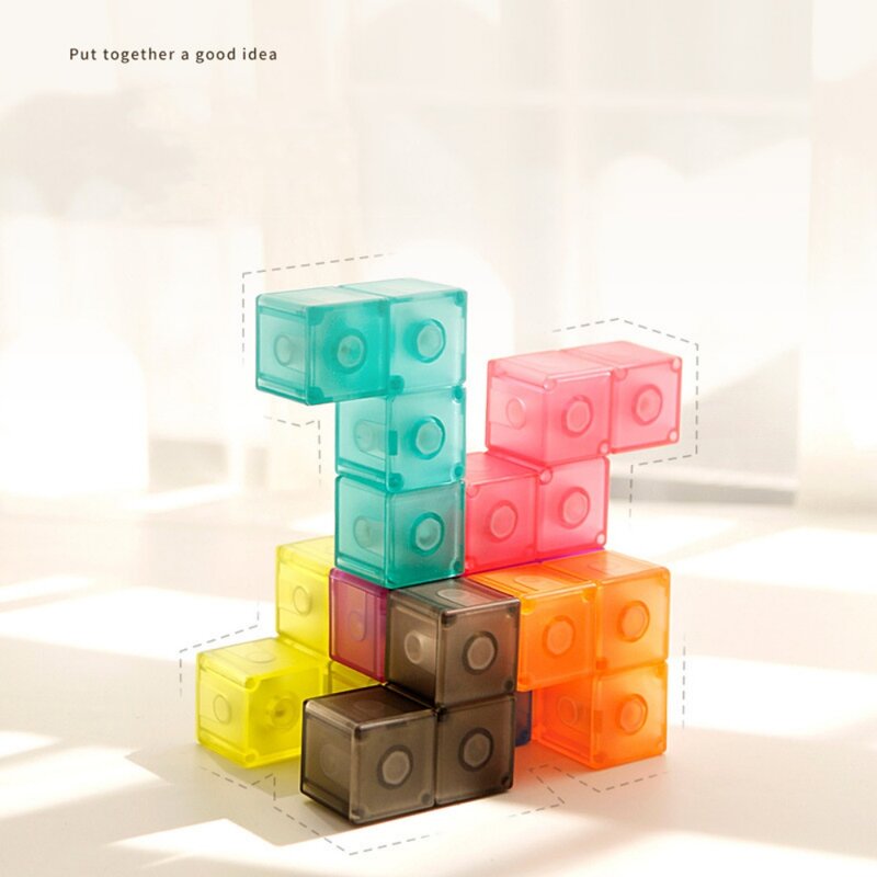 مكعبات ممغنطة Moyu Meilong Ruban ، مكعبات بناء ثلاثية الأبعاد ملتوية ، مكعبات ألغاز للفصول الدراسية ، مكعب سرعة للأطفال