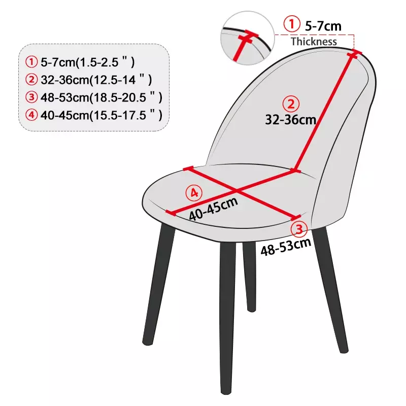 Wodoodporne krótkie krzesło z oparciem pokrowiec na krzesło z kaczką miękkie pokrowce na siedzenia do jadalni małe pokrowce na krzesło barowe na domowy bankiet