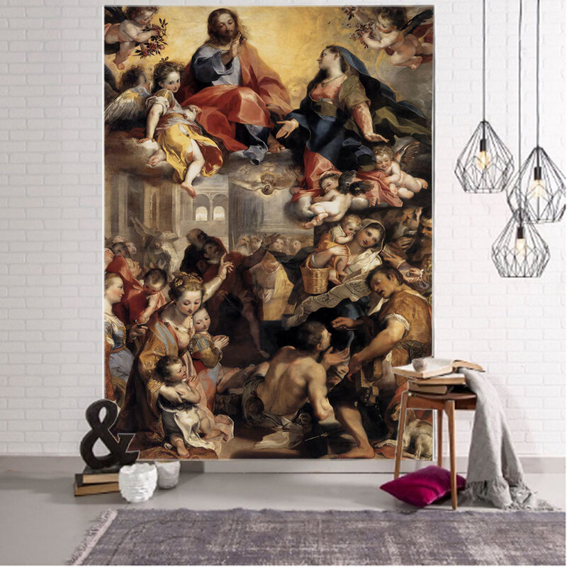 Weltberühmte Maler kunst, Gott Jesus Engel Malerei, Hintergrund dekoration, Wandteppich, Heim hintergrund dekoration