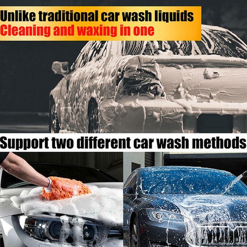 Líquido de lavado y cera de secado rápido, limpieza multiusos para coches, camiones, SUV y motocicletas