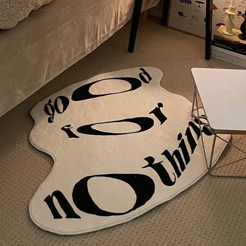 Thick Floor Mat Funny Rug Bedroom "run In The Grass" Bedside Blanket Faul Wool Living Room Sofa Furry Window Mat For Girls