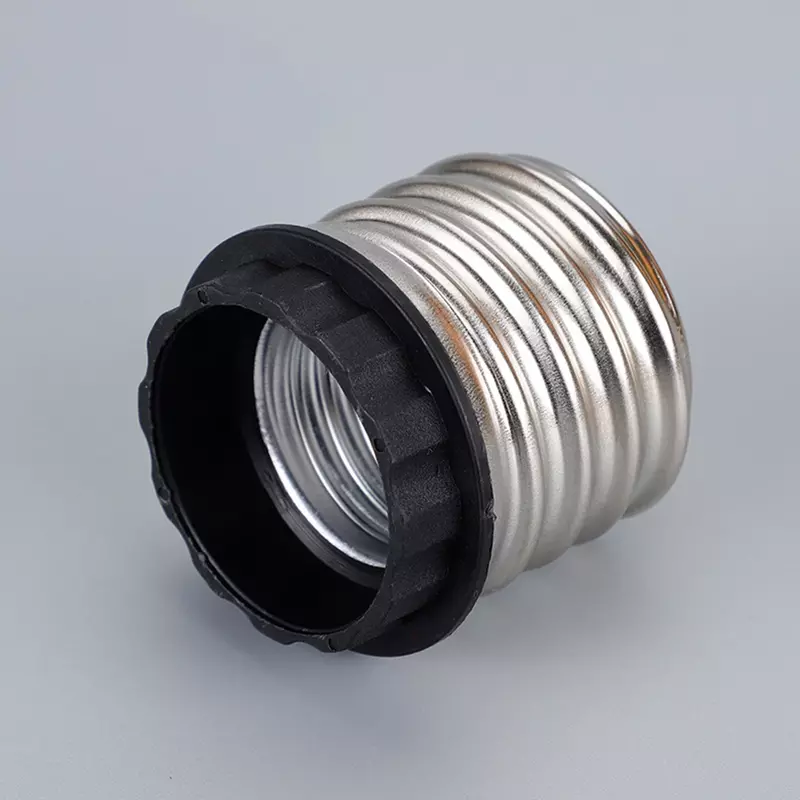 Durable Bulb Socket Adapter Lamp Holder 1 Piece Accessories Black Bulb Base Conversion Converter E40 To E27 Lightbulb