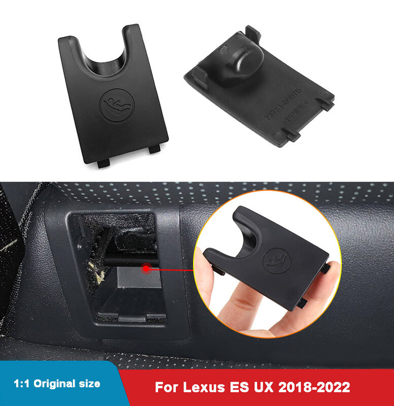Asiento trasero de seguridad para niños, cubierta ISOFIX para Lexus ES UX 2018-2022, hebilla de gancho para asiento trasero de coche