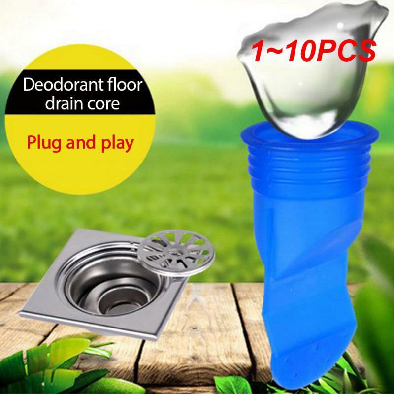 1~10PCS Pest Control Silicone Anti-odor Stainless Steel Cover Floor Drain Core Kitchen Gadgets Sewer Accessories Round Deodorant