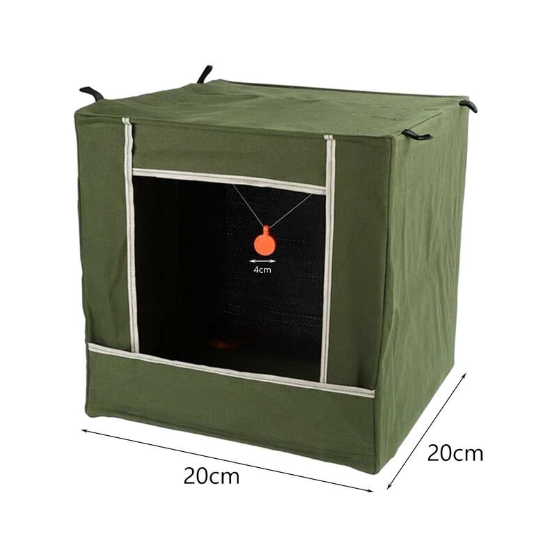 Slingshot Practice Target Box Camping Thickened Canvas Silent Cloth Foldable Slingshot Target Catcher Box Slingshot Target Box