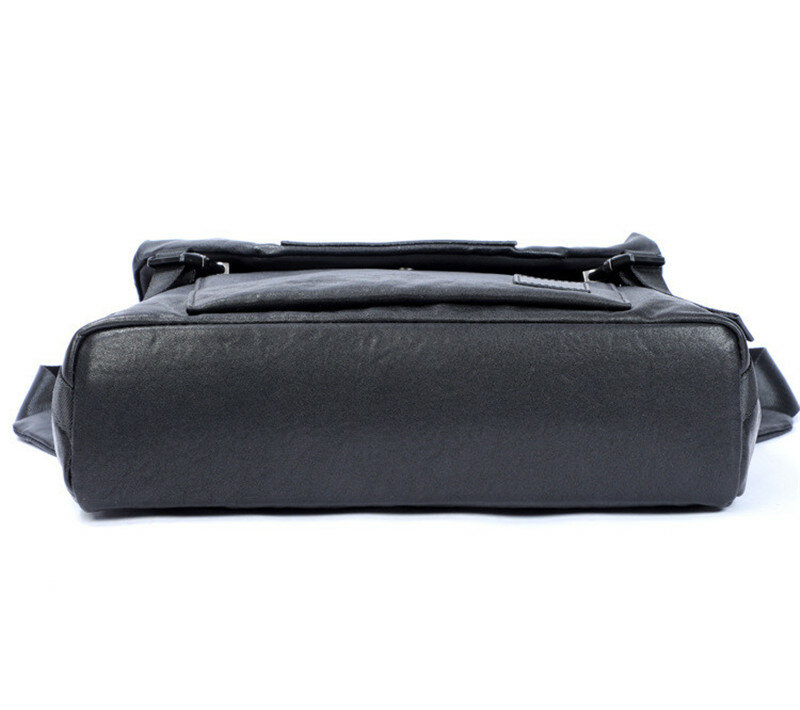 Designer de moda casual luxo couro genuíno maleta dos homens natural real couro bolsa mochila preto trabalho messenger bag