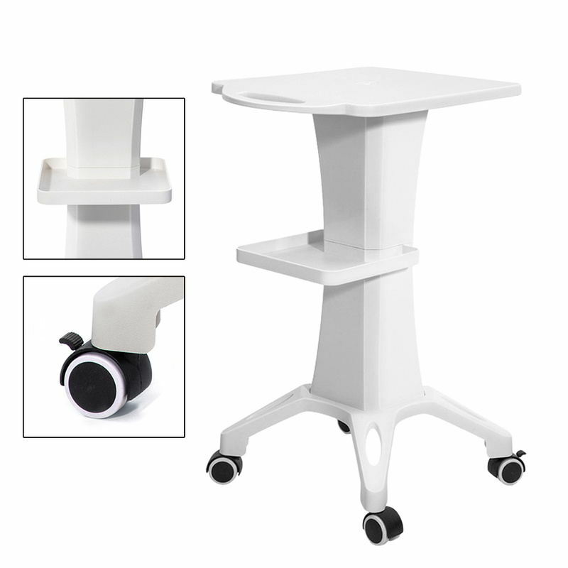 Beauty Instrument Salon Spa Trolley Stand With Wheel Barber Shop Storage Shelf Rolling Cart Tattoo Equipment