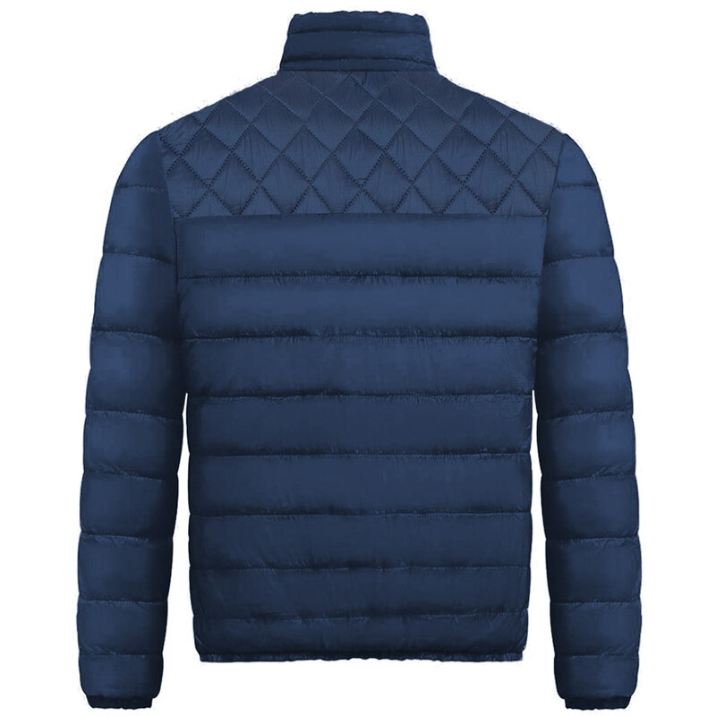 2023 Outono Inverno Men's Stand-up Collar Zipper Algodão Jacke Tops Quente Confortável Homem Casacos Tops Confortável Down Jacket