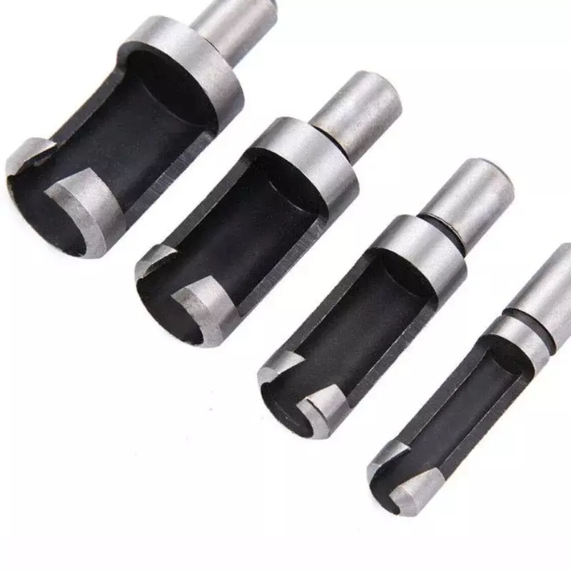 Woodworking Drill Set Cork Drill 8-piece Set of Round Handle Electric  Drilling Tool Barrel Claw Type Wood Tenon Drill